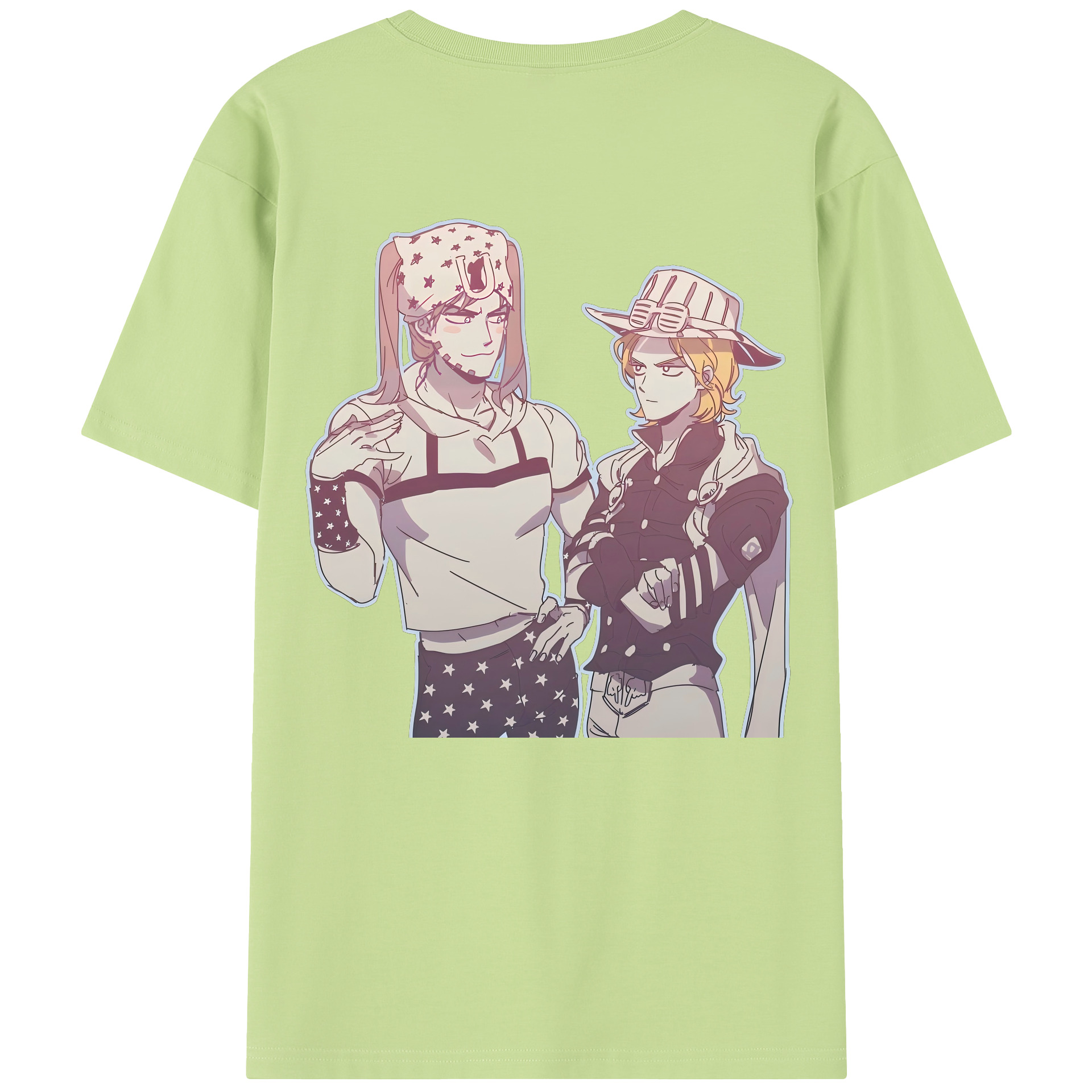 （画像用） ジョジョの奇妙な冒険 JoJo's Bizarre Adventure 綿100％半袖Tシャツ（背面プリント）